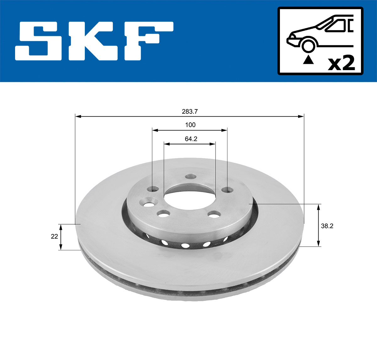 SKF Remschijf VKBD 80349 V2
