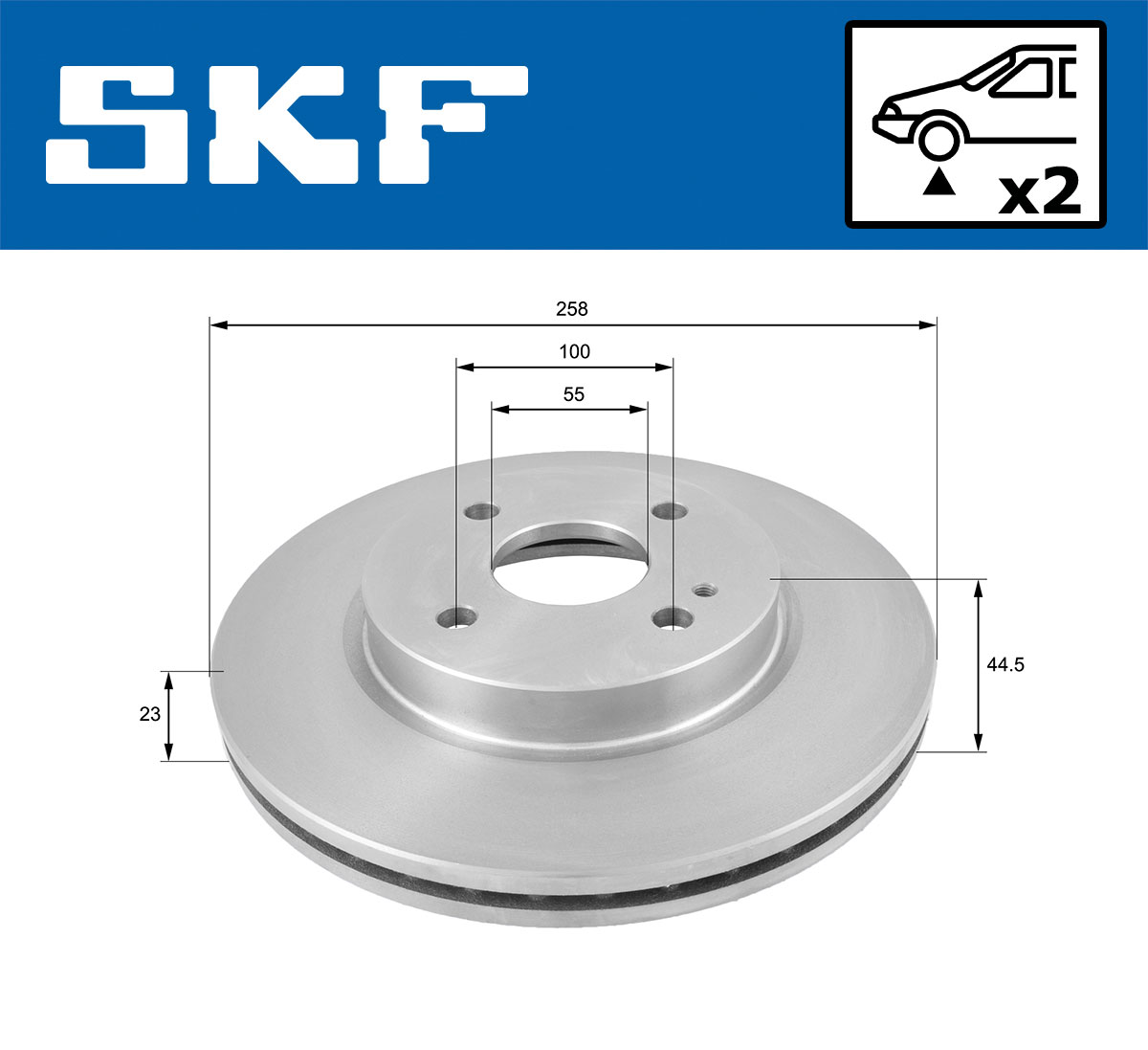 SKF Remschijf VKBD 80351 V2