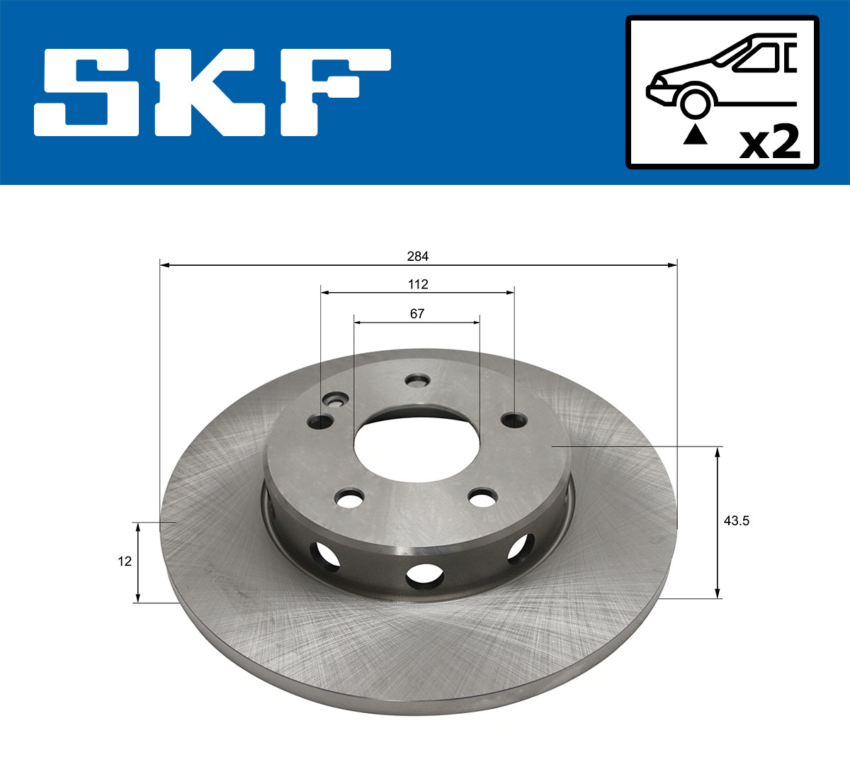 SKF Remschijf VKBD 80366 S2