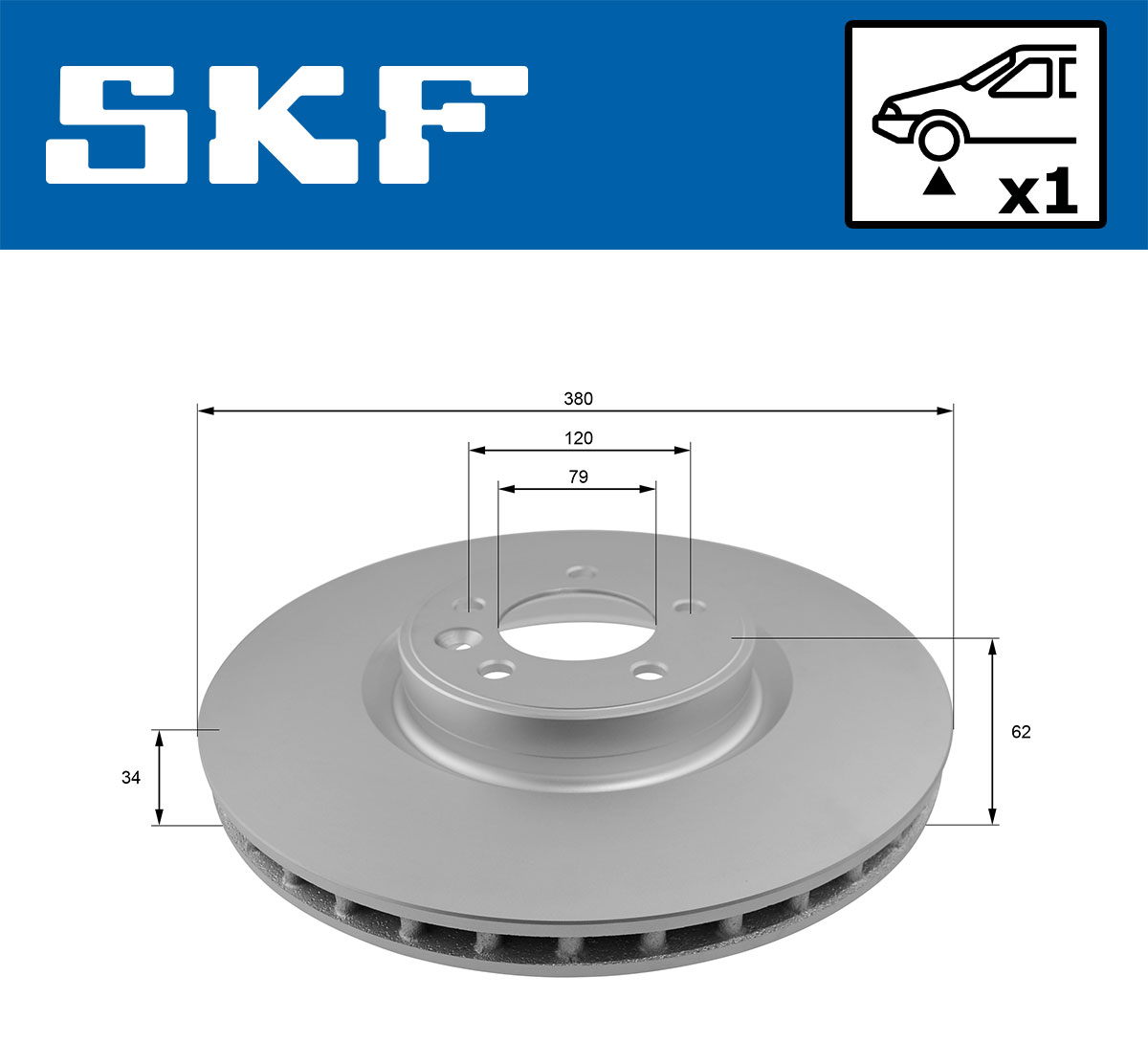 SKF Remschijf VKBD 80369 V1