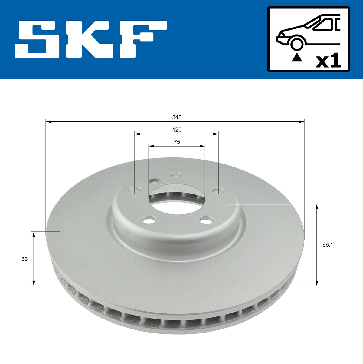 SKF Remschijf VKBD 80385 V1