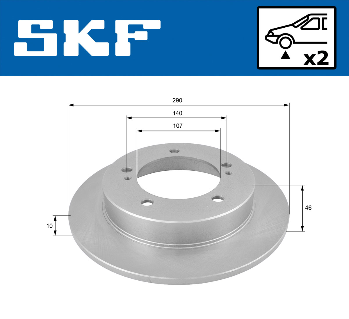 SKF Remschijf VKBD 80399 S2