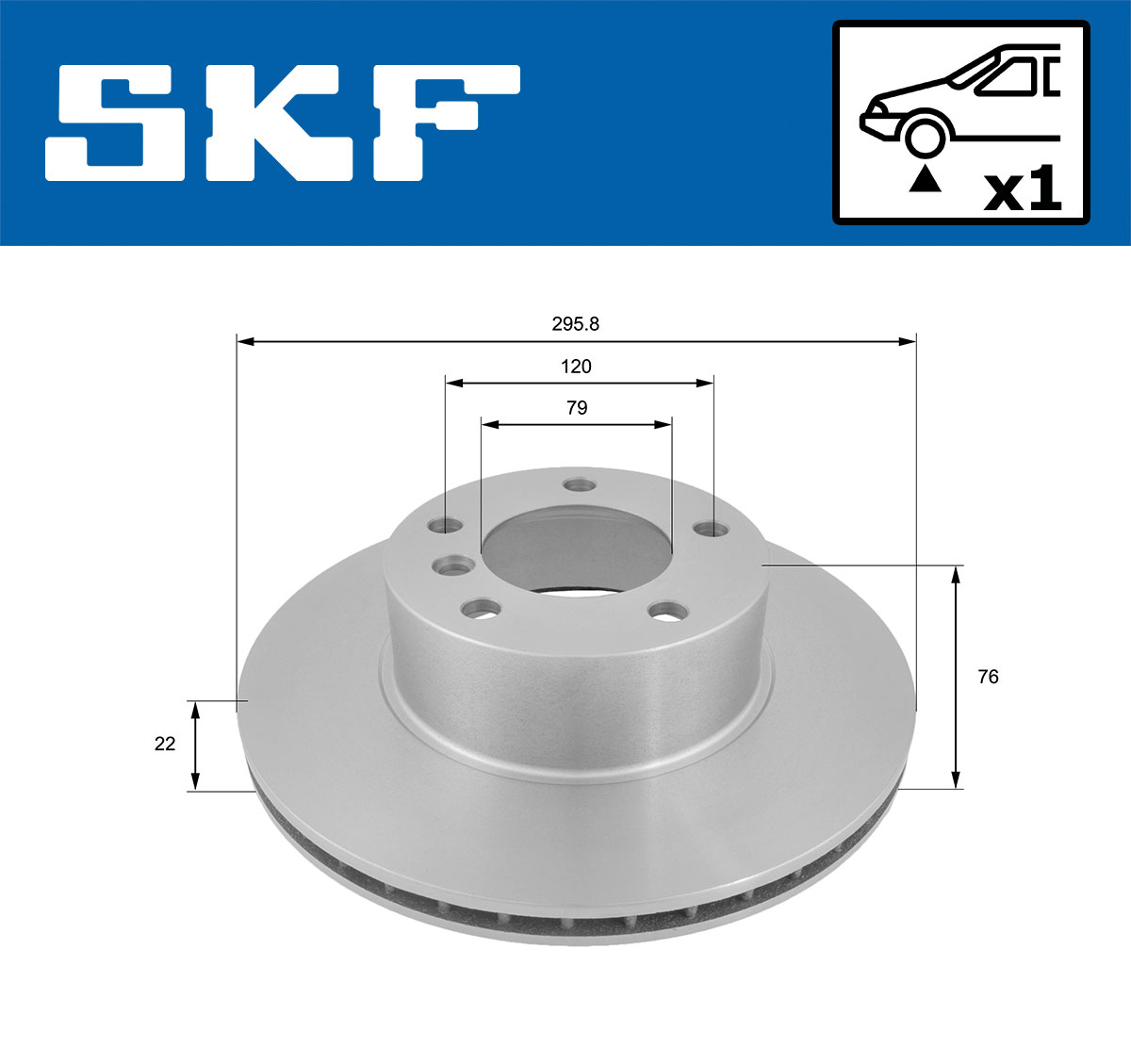 SKF Remschijf VKBD 80410 V1