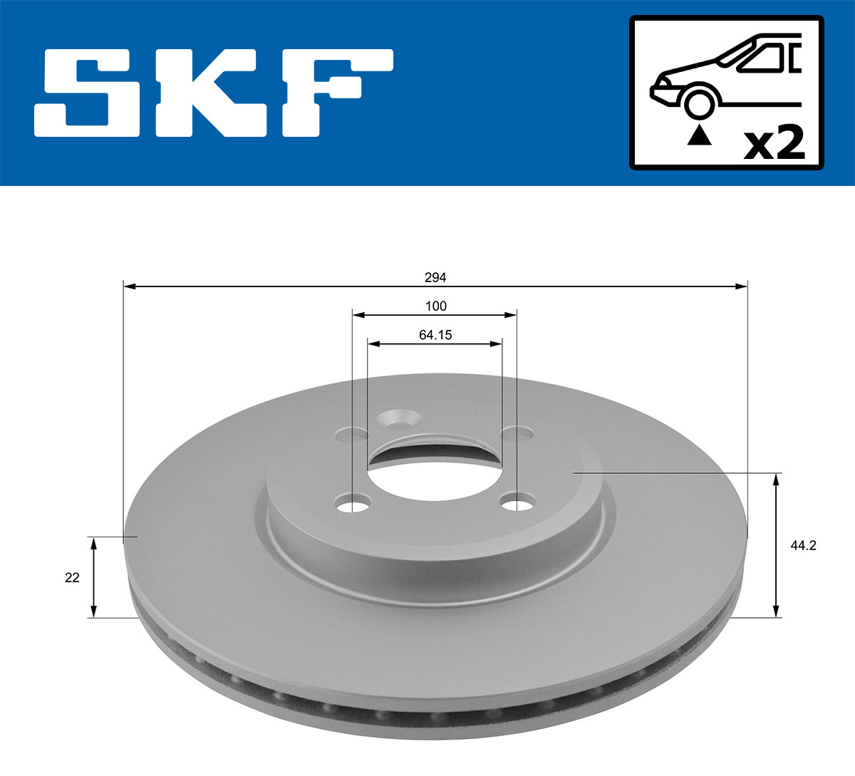 SKF Remschijf VKBD 80419 V2