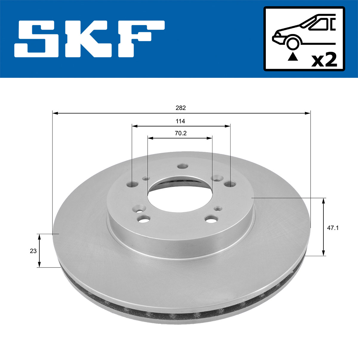 SKF Remschijf VKBD 80429 V2