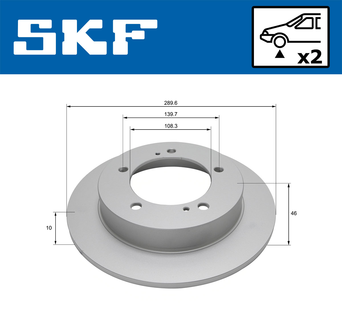 SKF Remschijf VKBD 80468 S2