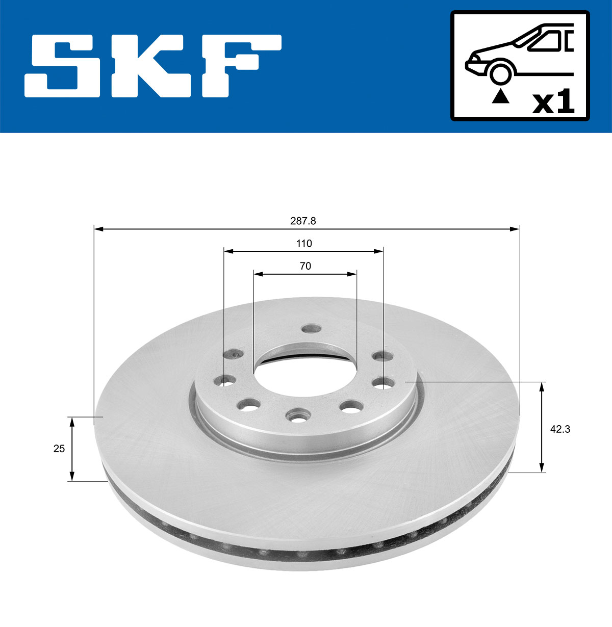 SKF Remschijf VKBD 80549 V1
