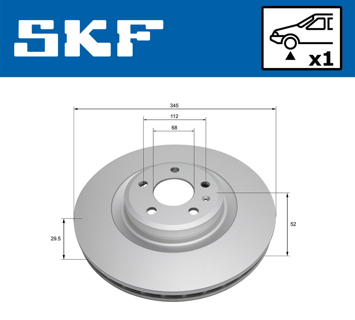 SKF Remschijf VKBD 80562 V1