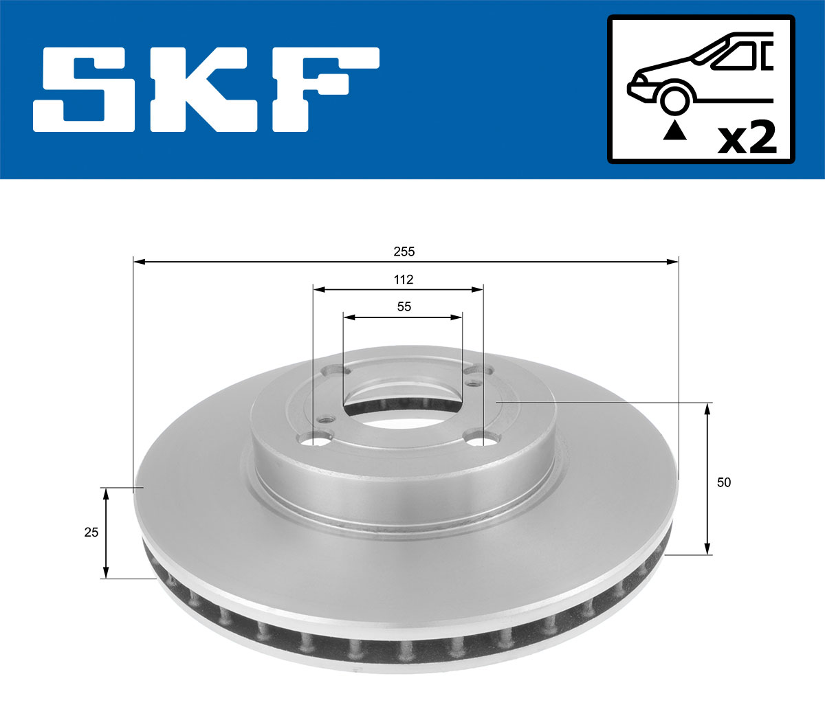 SKF Remschijf VKBD 80574 V2