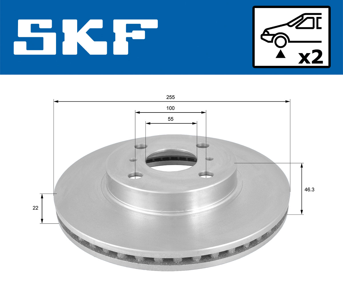 SKF Remschijf VKBD 80617 V2