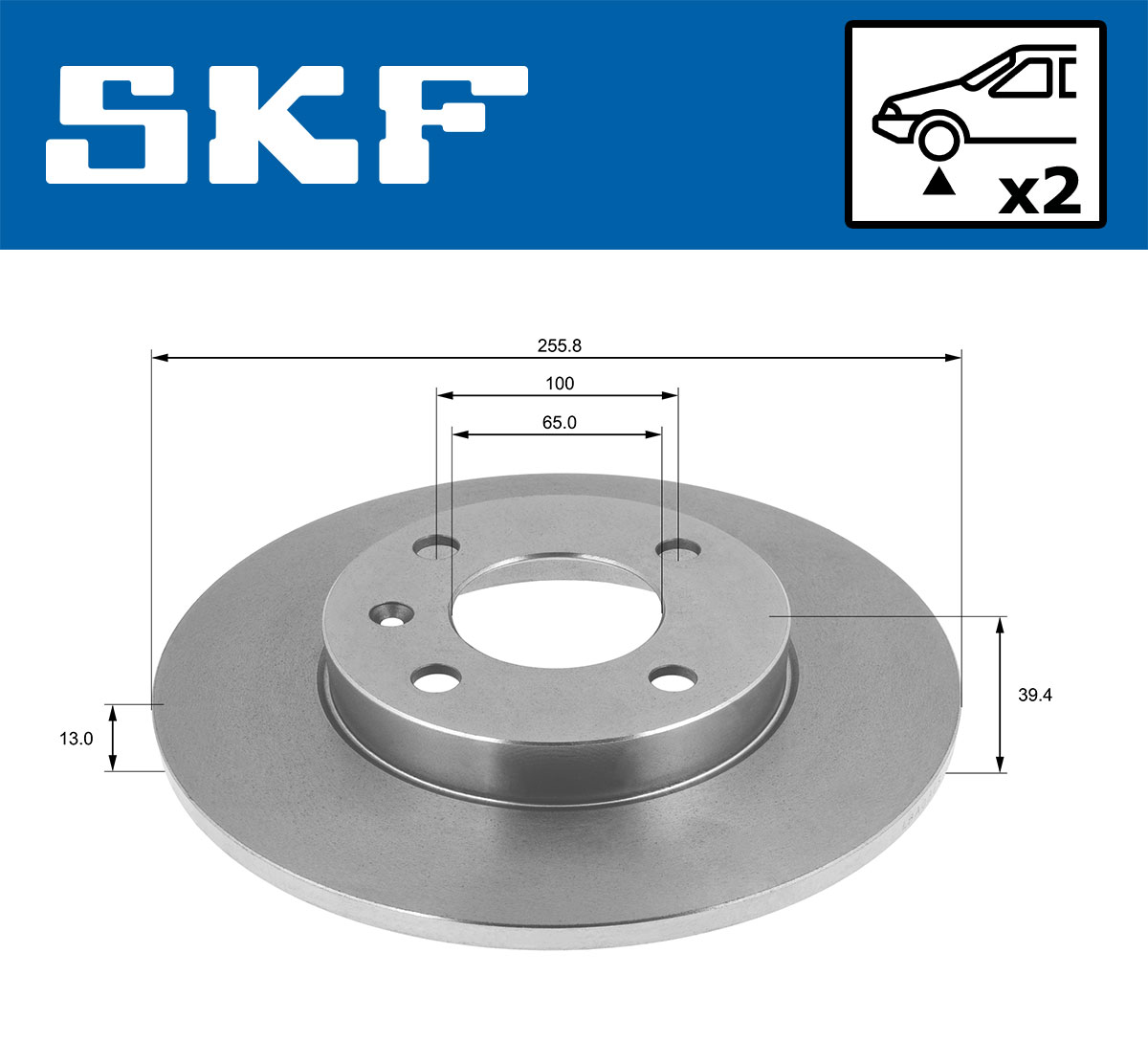 SKF Remschijf VKBD 80640 S2