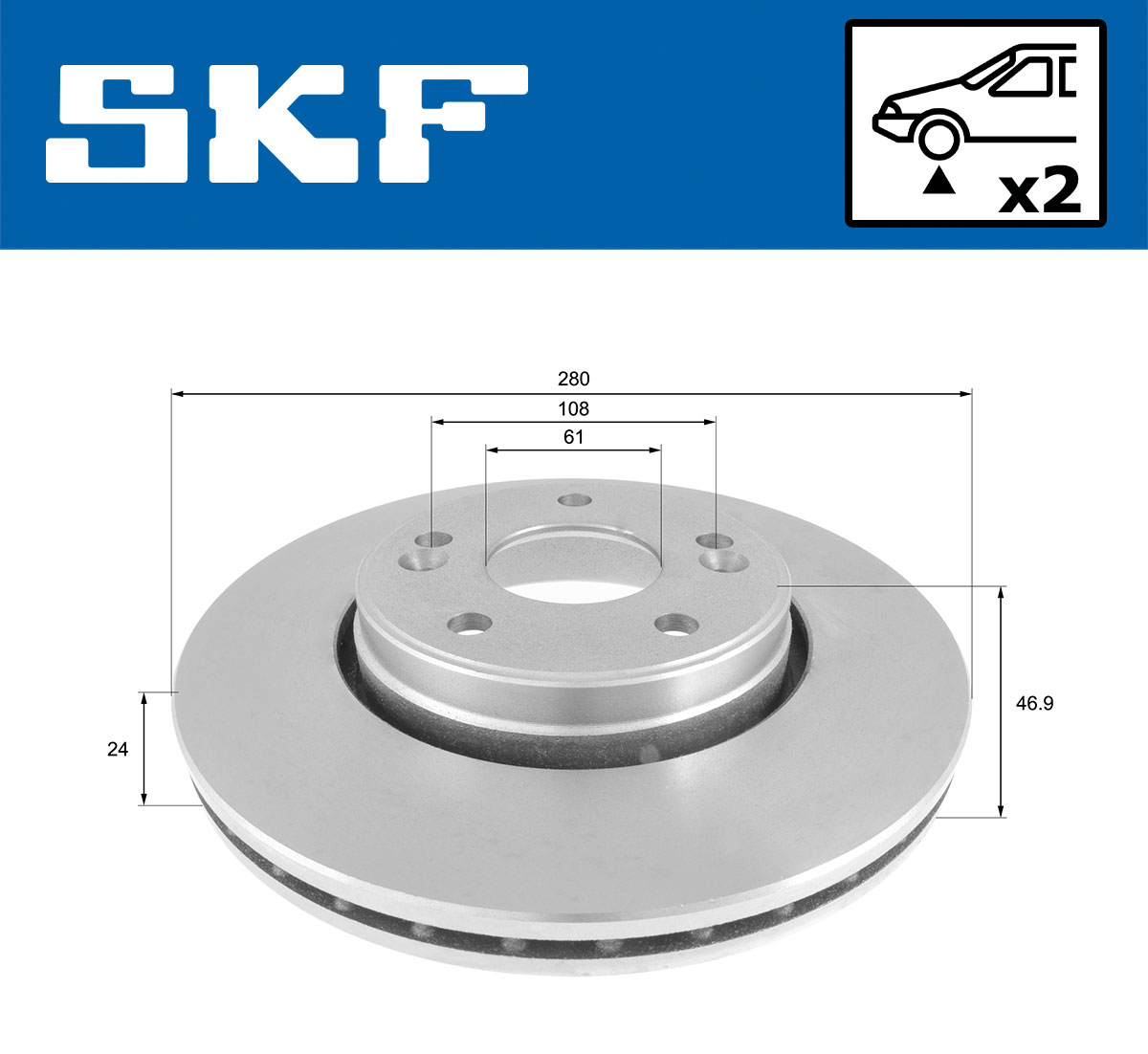 SKF Remschijf VKBD 80679 V2