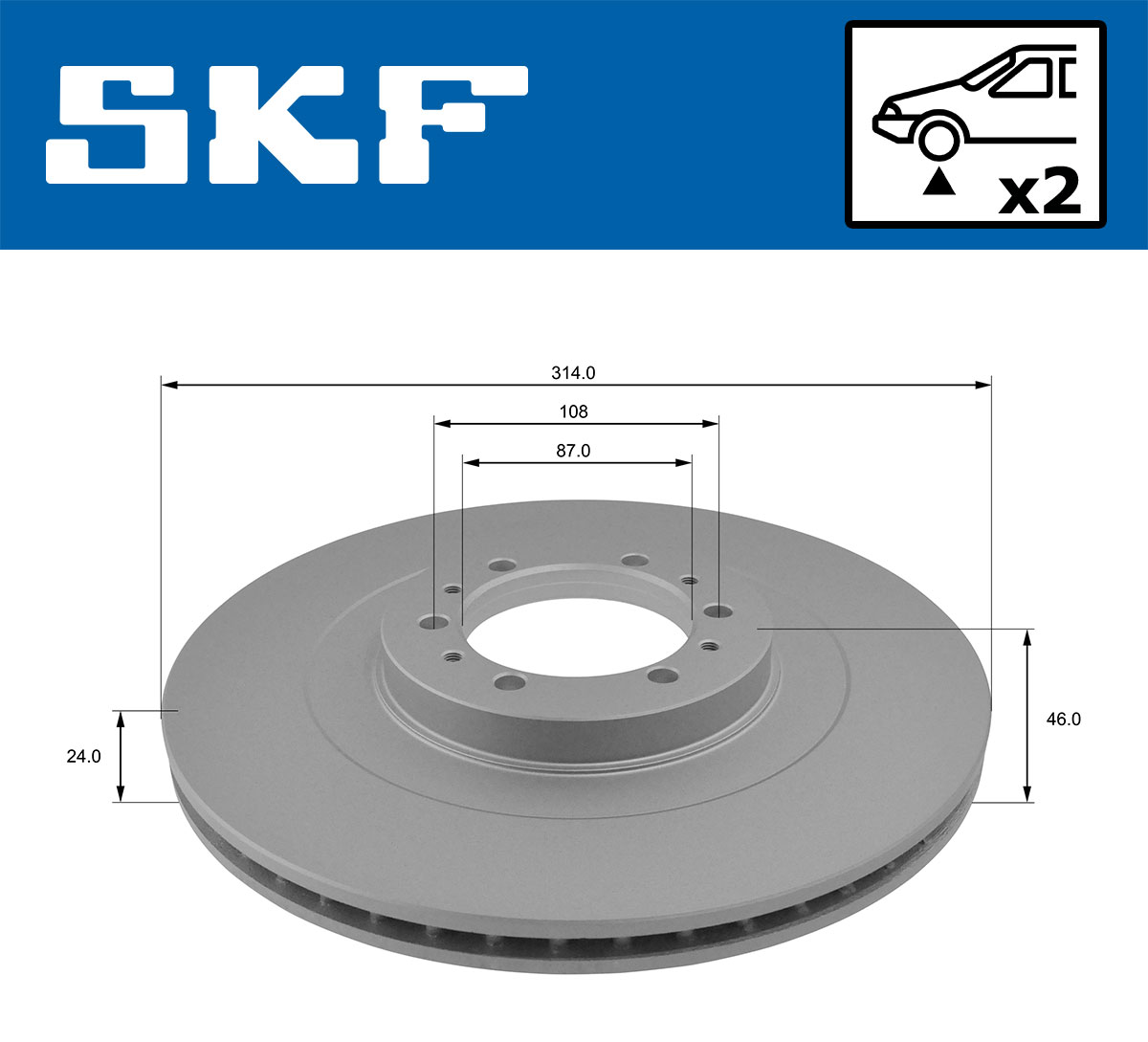 SKF Remschijf VKBD 80690 V2