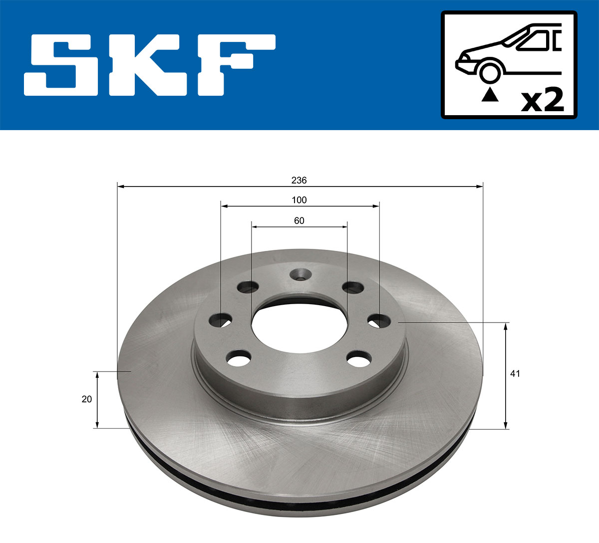SKF Remschijf VKBD 80717 V2