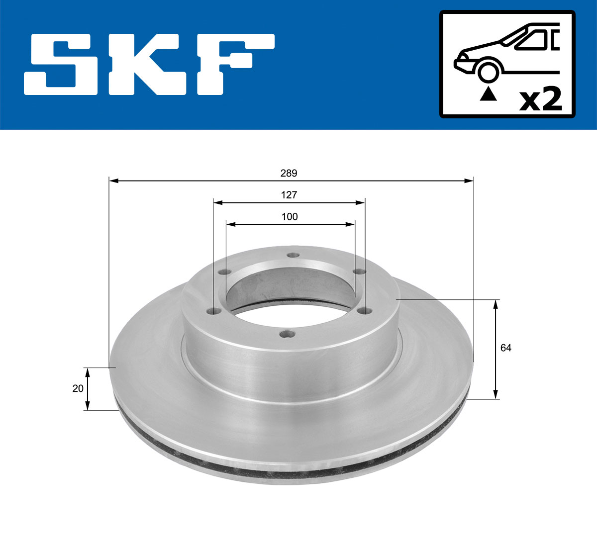 SKF Remschijf VKBD 80718 V2