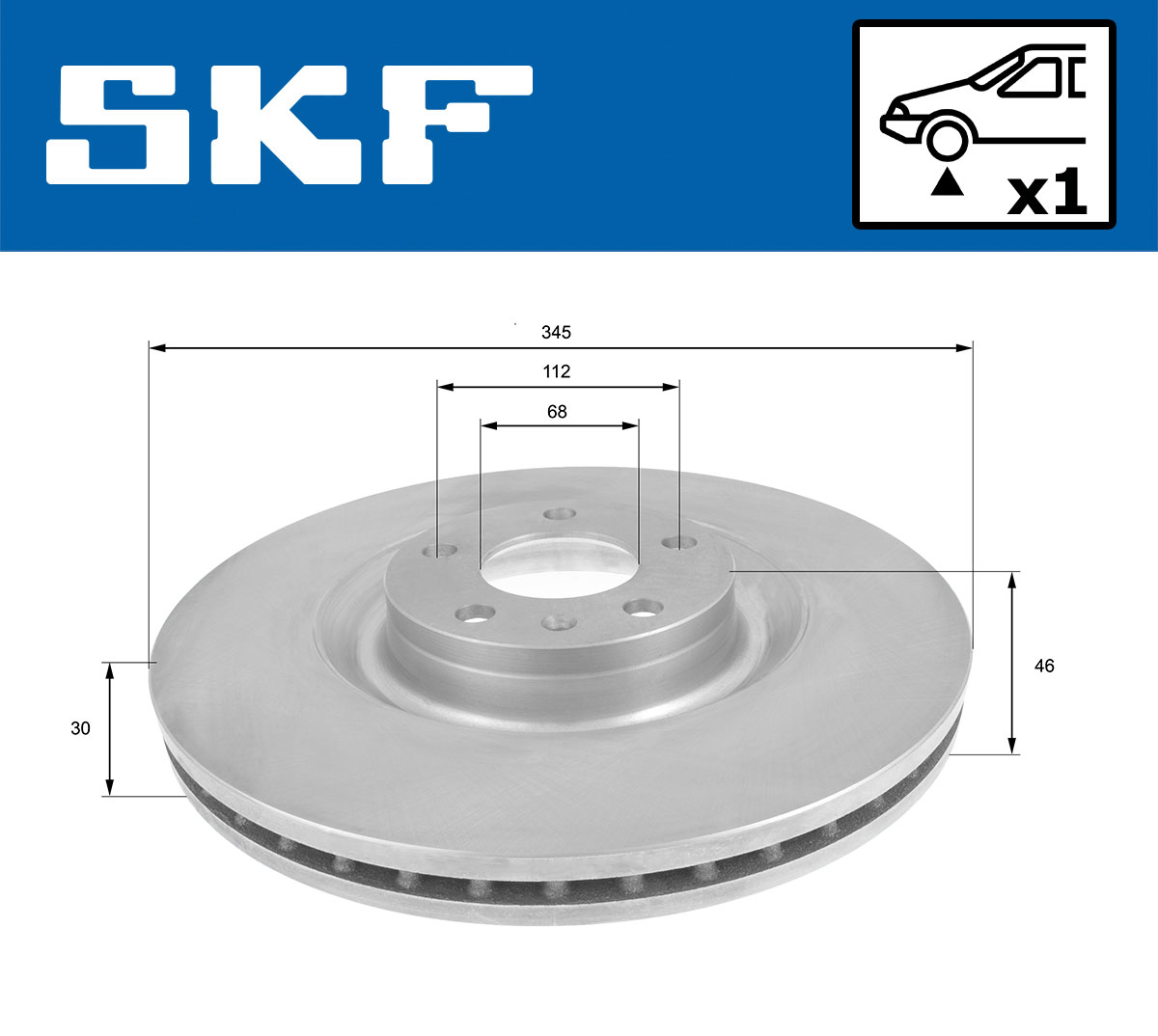 SKF Remschijf VKBD 80823 V1