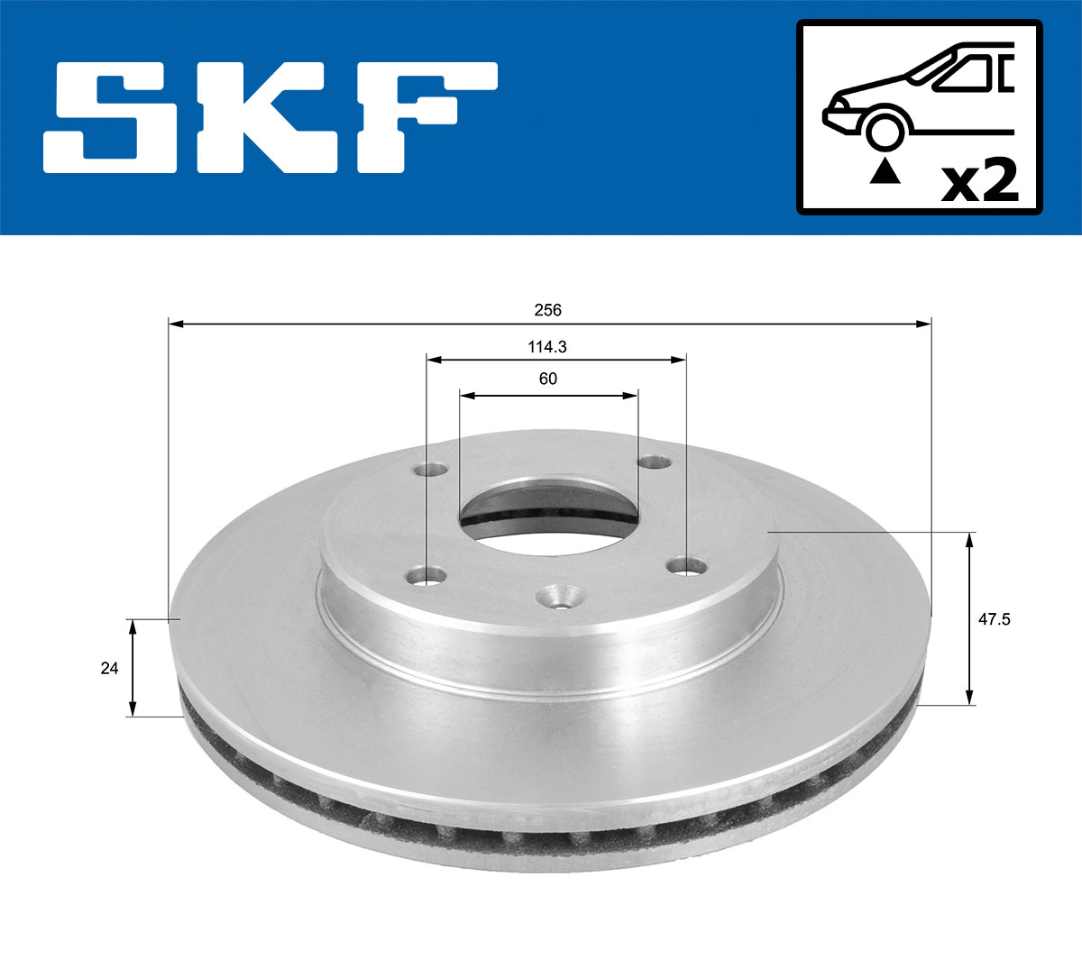 SKF Remschijf VKBD 80898 V2