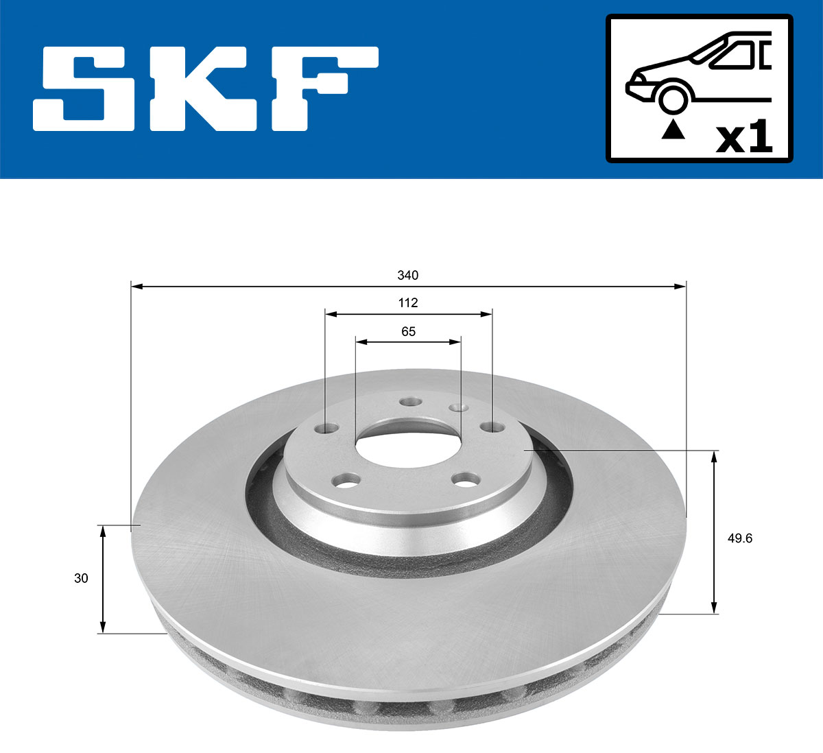 SKF Remschijf VKBD 80923 V1