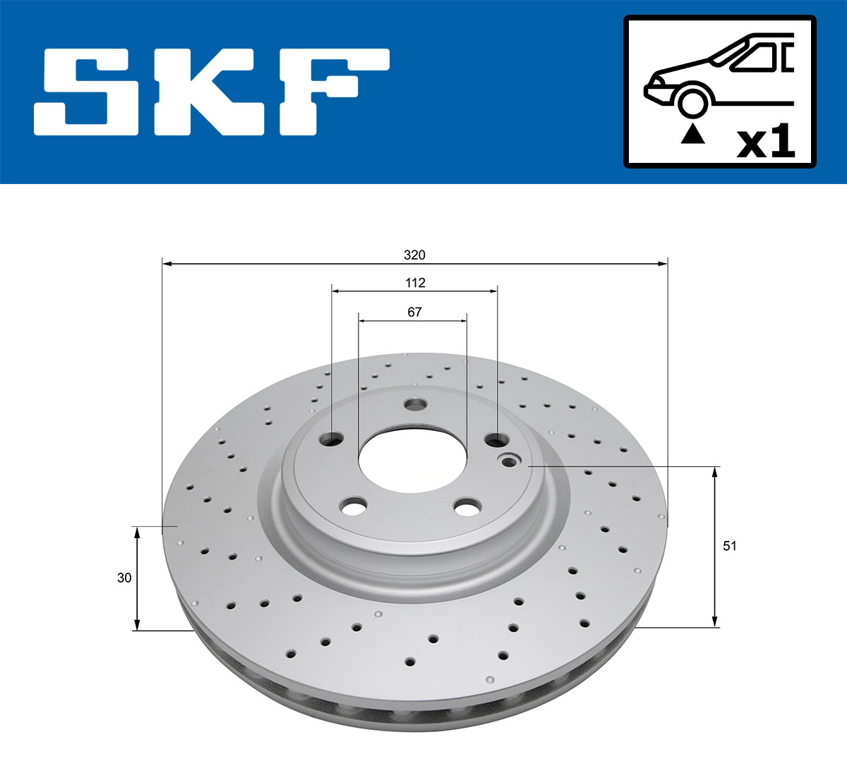 SKF Remschijf VKBD 81120 V1