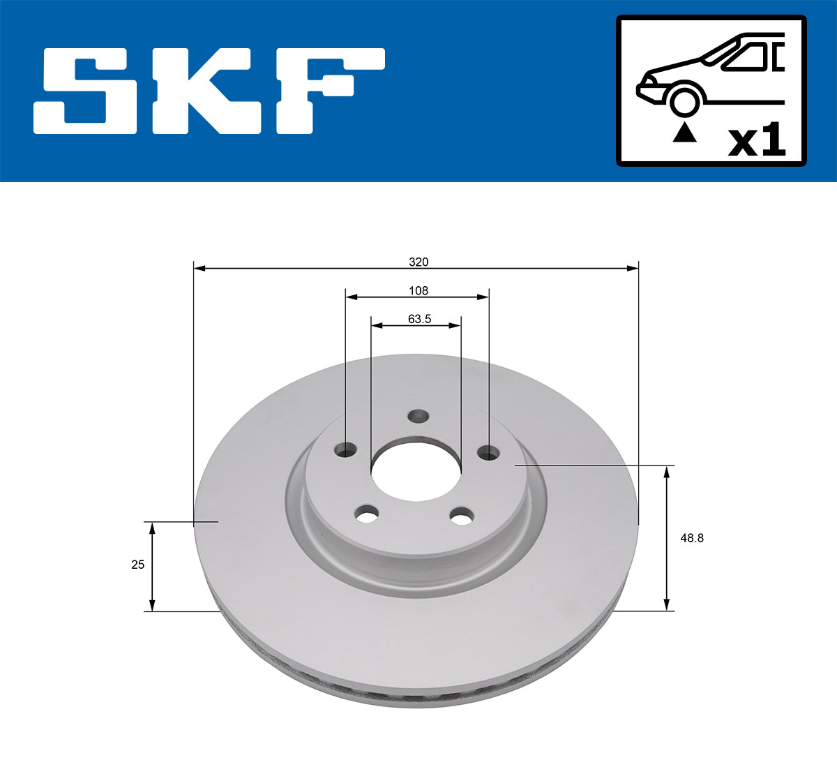 SKF Remschijf VKBD 81277 V1
