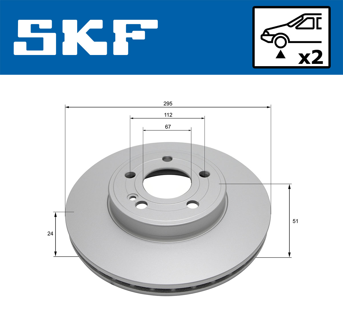 SKF Remschijf VKBD 81280 V2