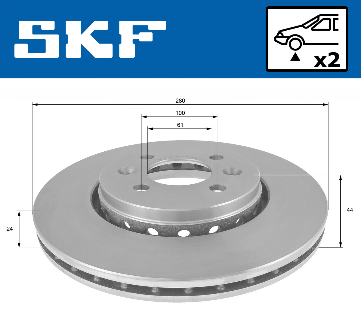 SKF Remschijf VKBD 81321 V2