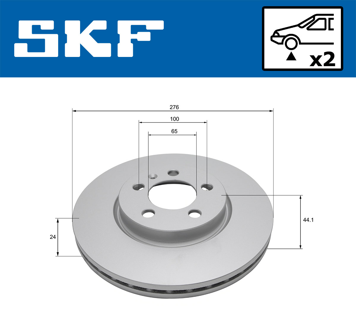 SKF Remschijf VKBD 81322 V2