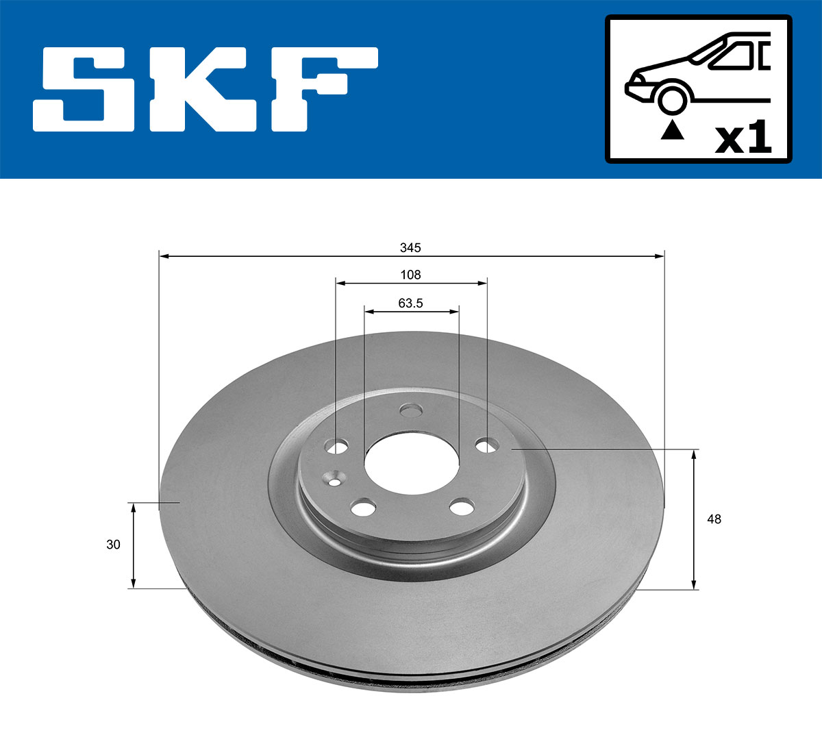 SKF Remschijf VKBD 81327 V1