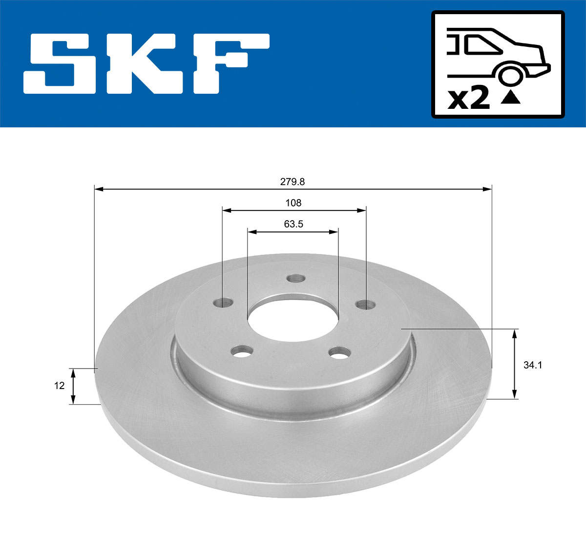 SKF Remschijven VKBD 90026 S2