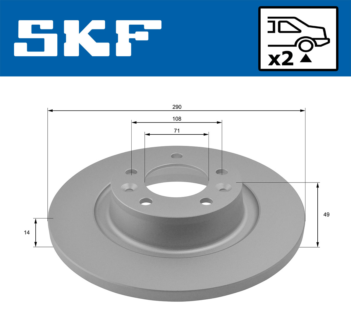 SKF Remschijven VKBD 90034 S2