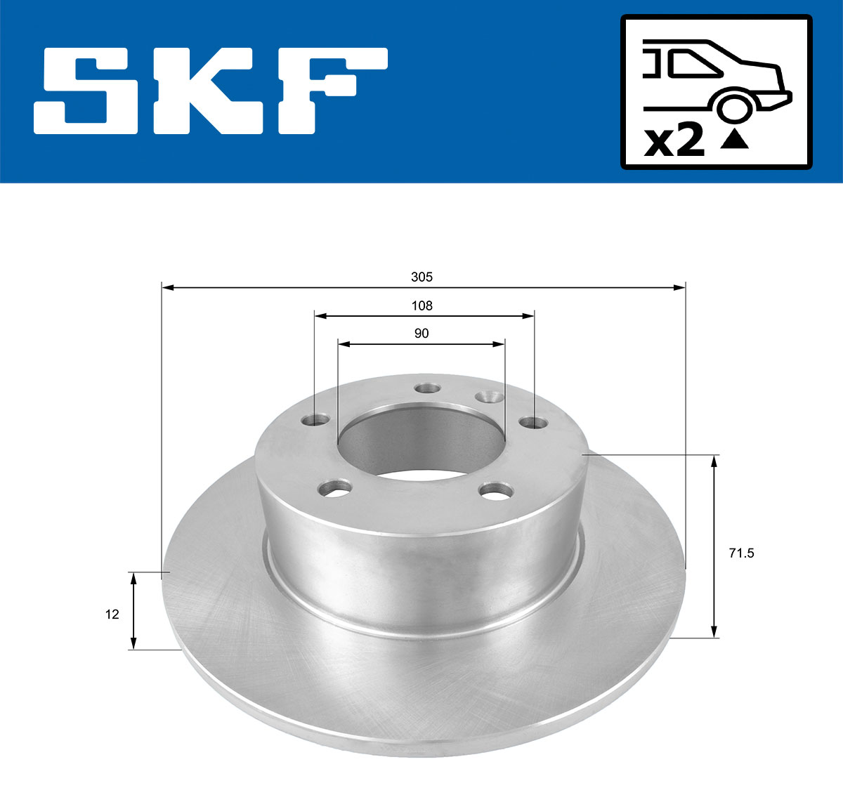 SKF Remschijven VKBD 90048 S2