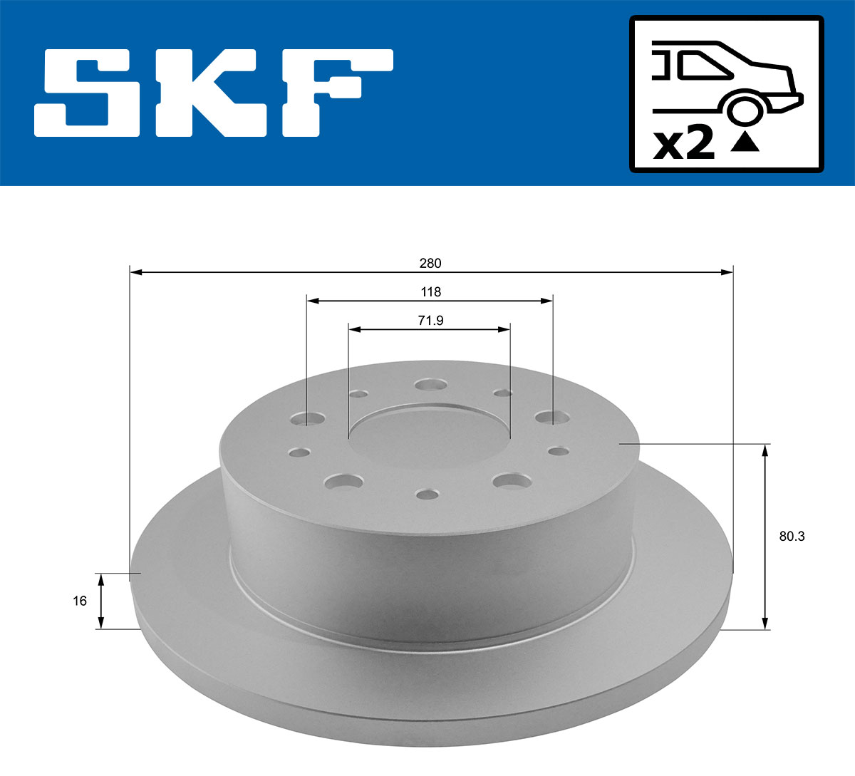 SKF Remschijven VKBD 90065 S2