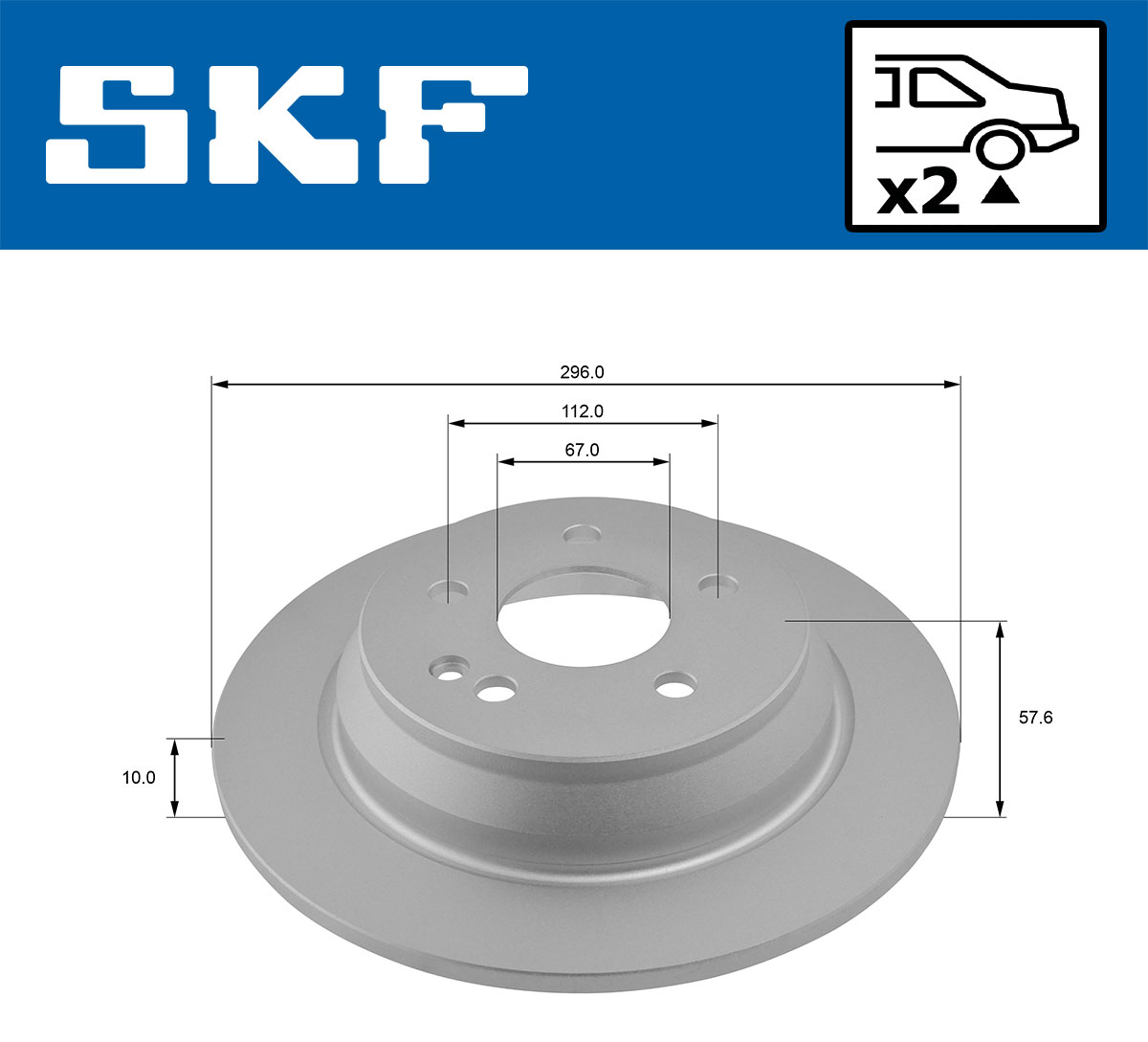 SKF Remschijf VKBD 90097 S2