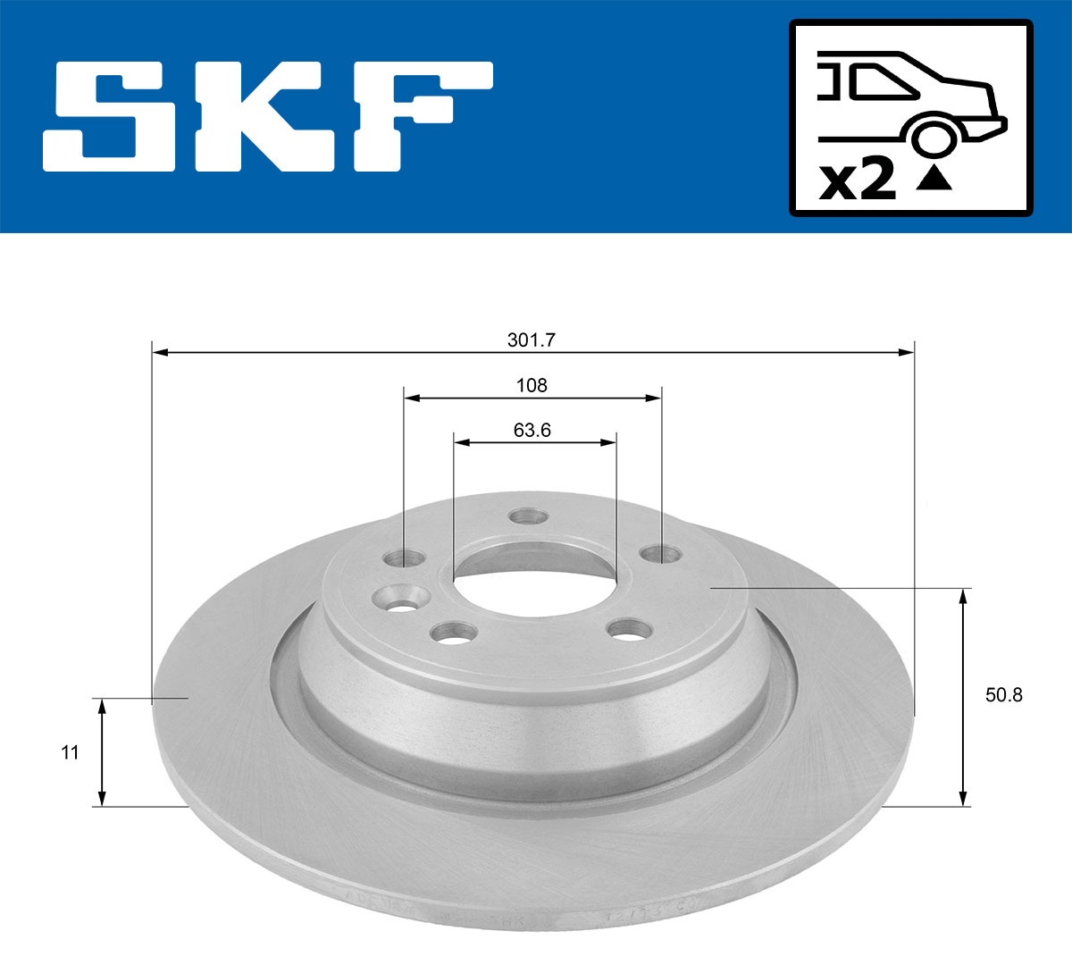 SKF Remschijven VKBD 90132 S2
