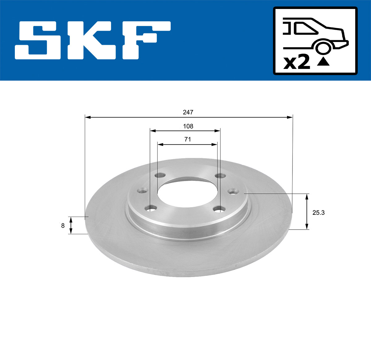 SKF Remschijven VKBD 90169 S2