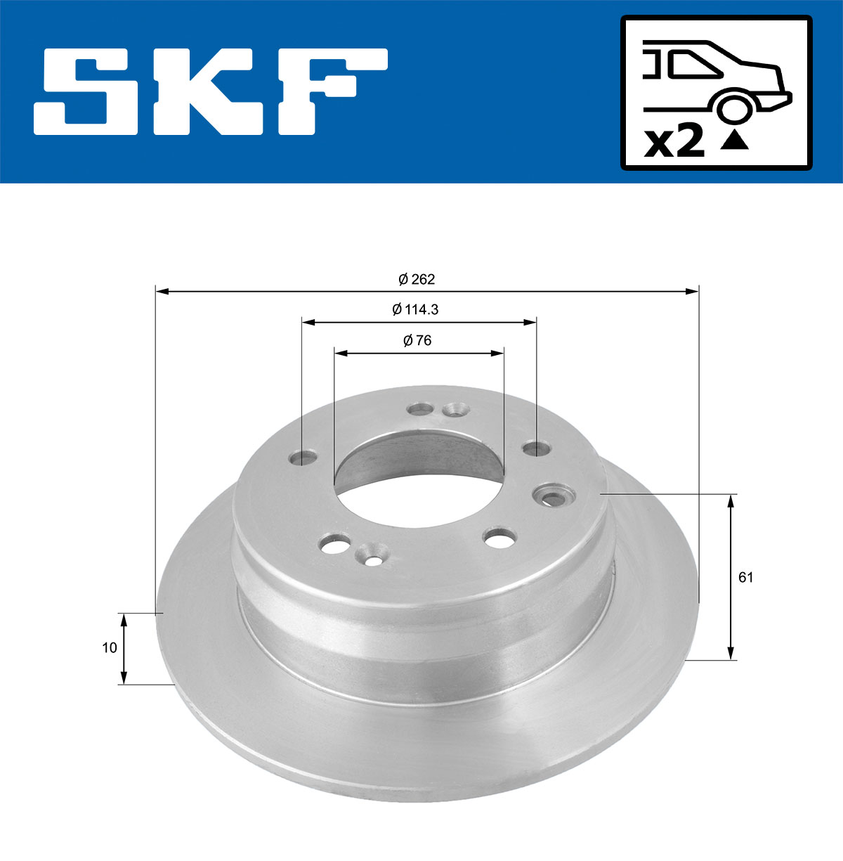 SKF Remschijven VKBD 90186 S2