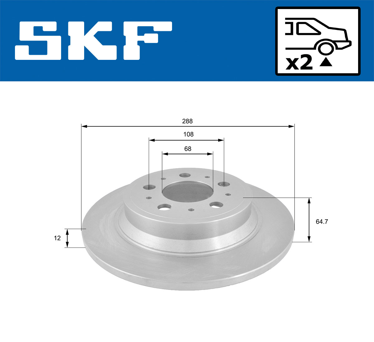 SKF Remschijven VKBD 90202 S2