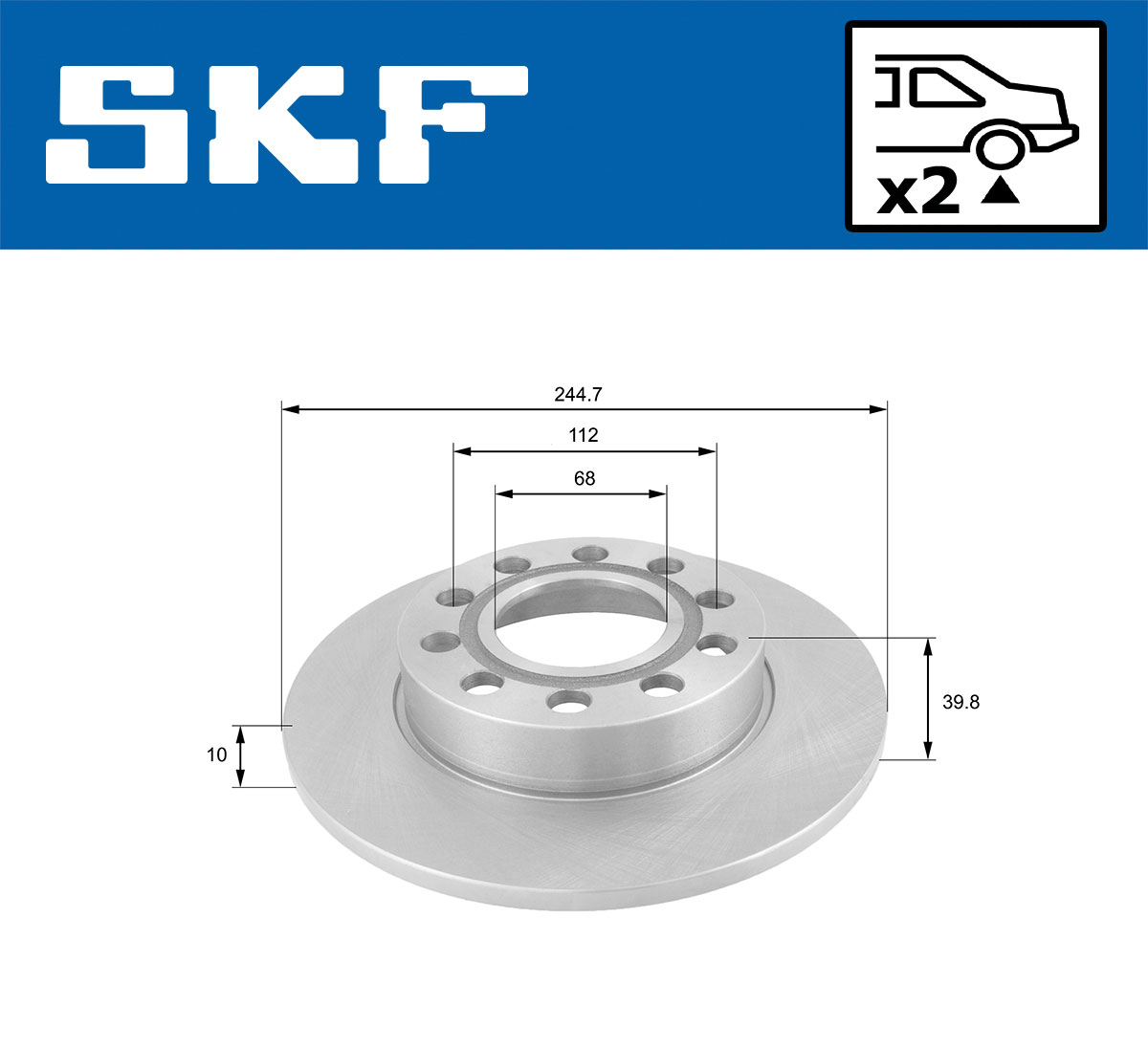 SKF Remschijven VKBD 90234 S2