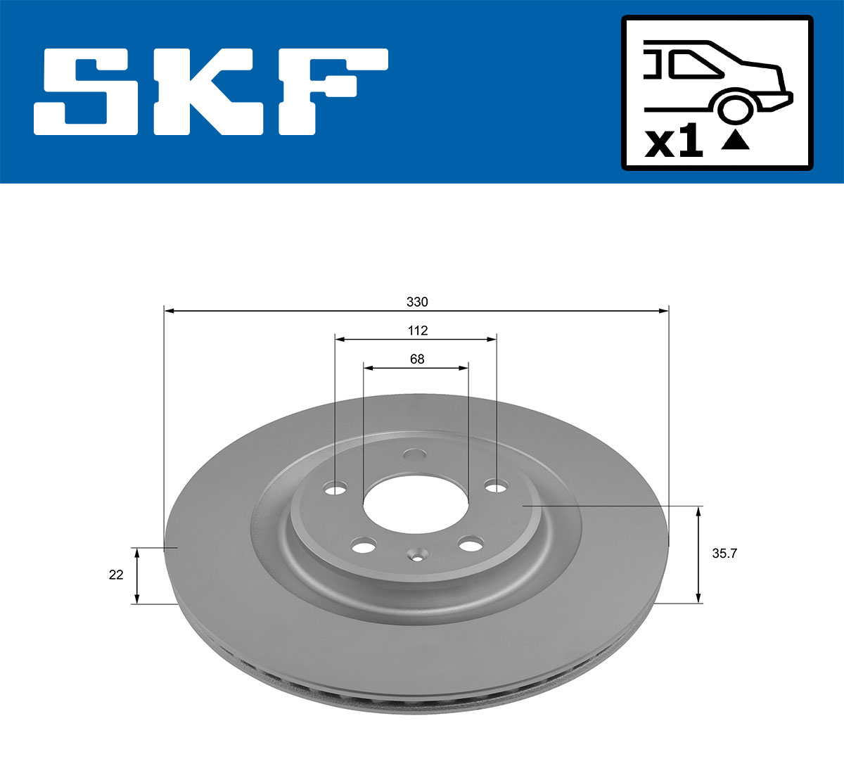 SKF Remschijven VKBD 90243 V1