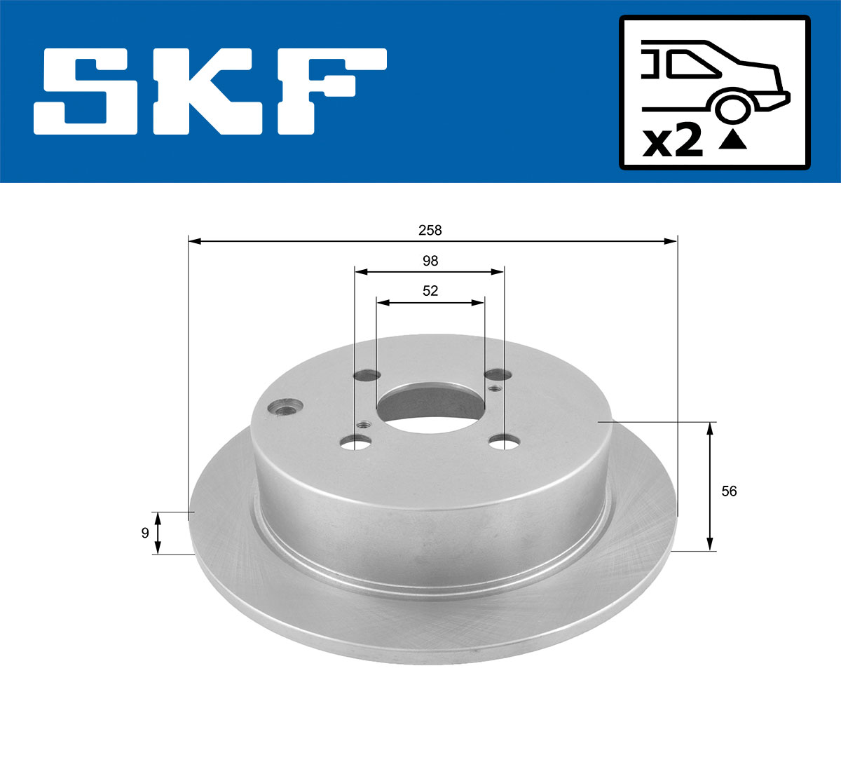 SKF Remschijven VKBD 90251 S2