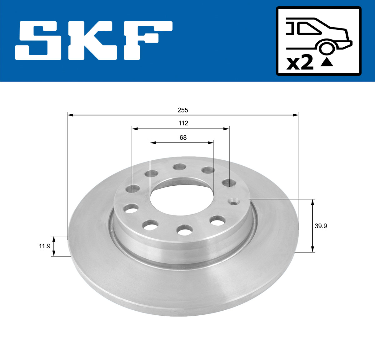 SKF Remschijven VKBD 90266 S2