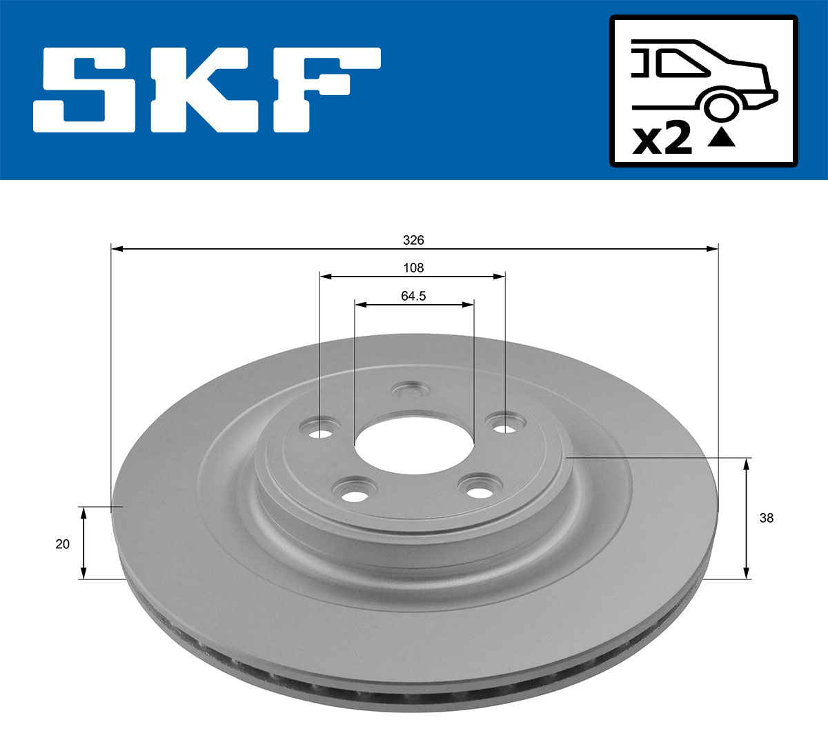 SKF Remschijven VKBD 90327 V2