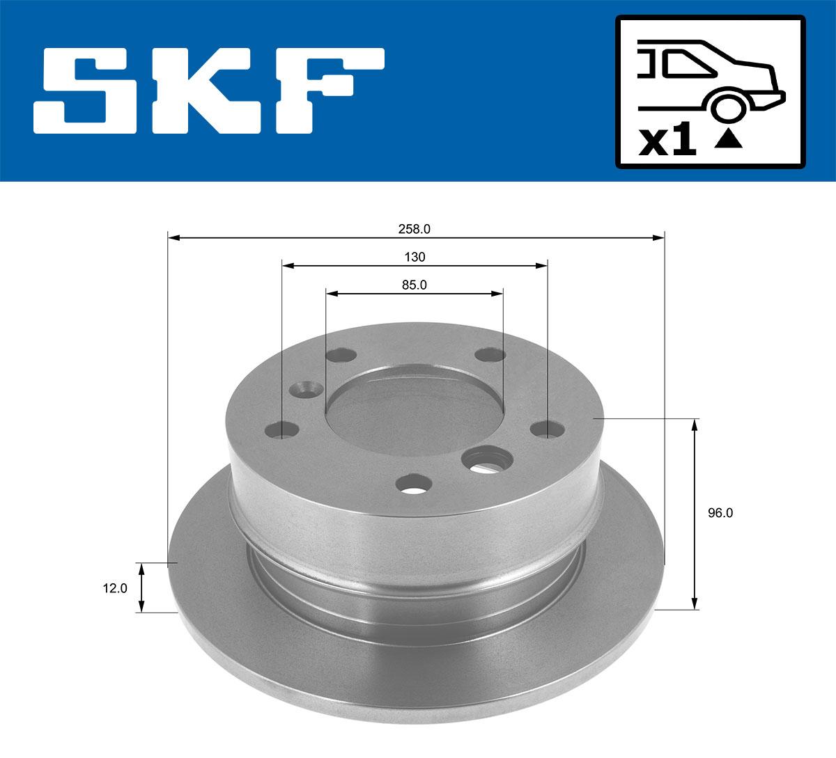 SKF Remschijf VKBD 90345 S1