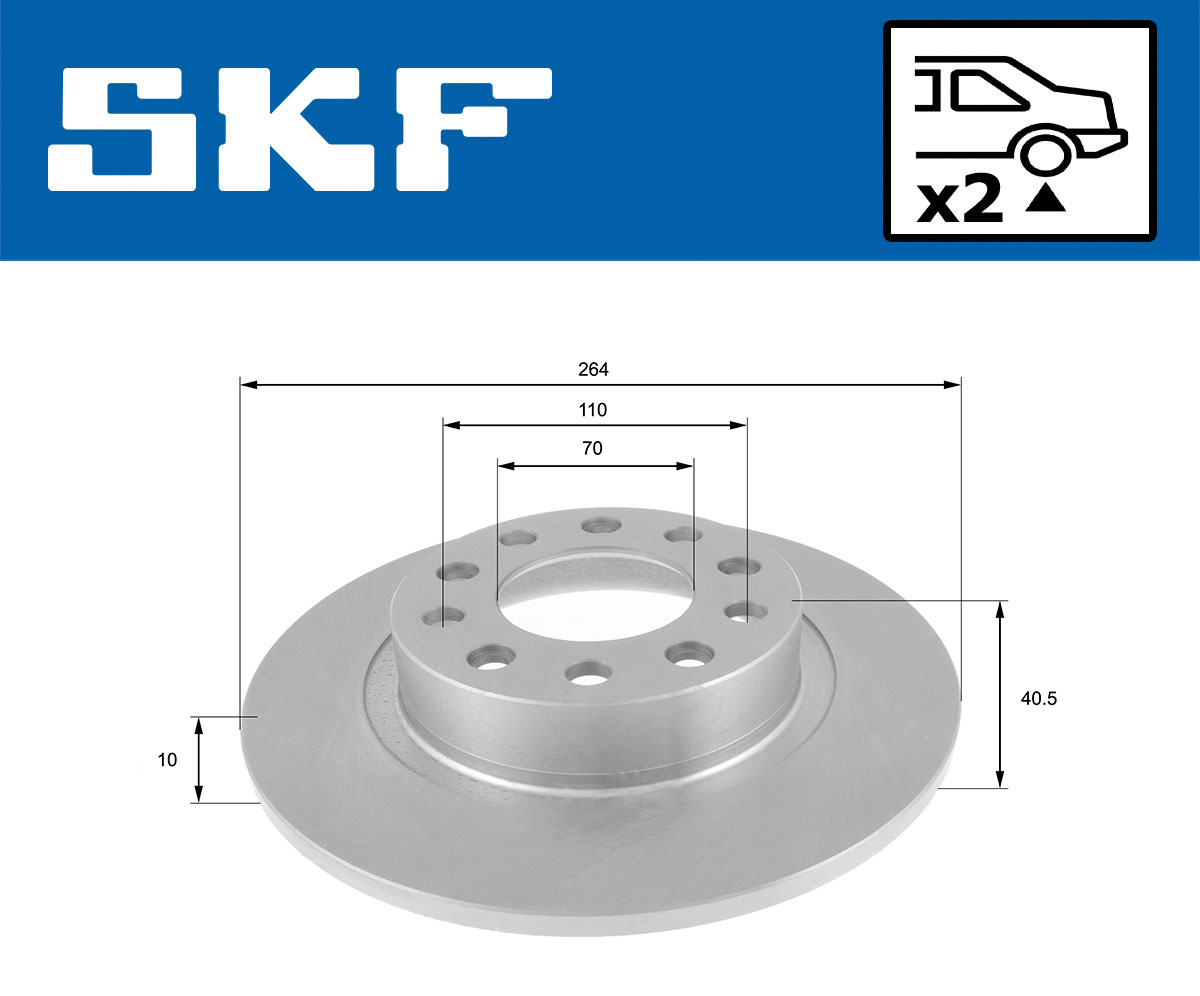 SKF Remschijf VKBD 90359 S2