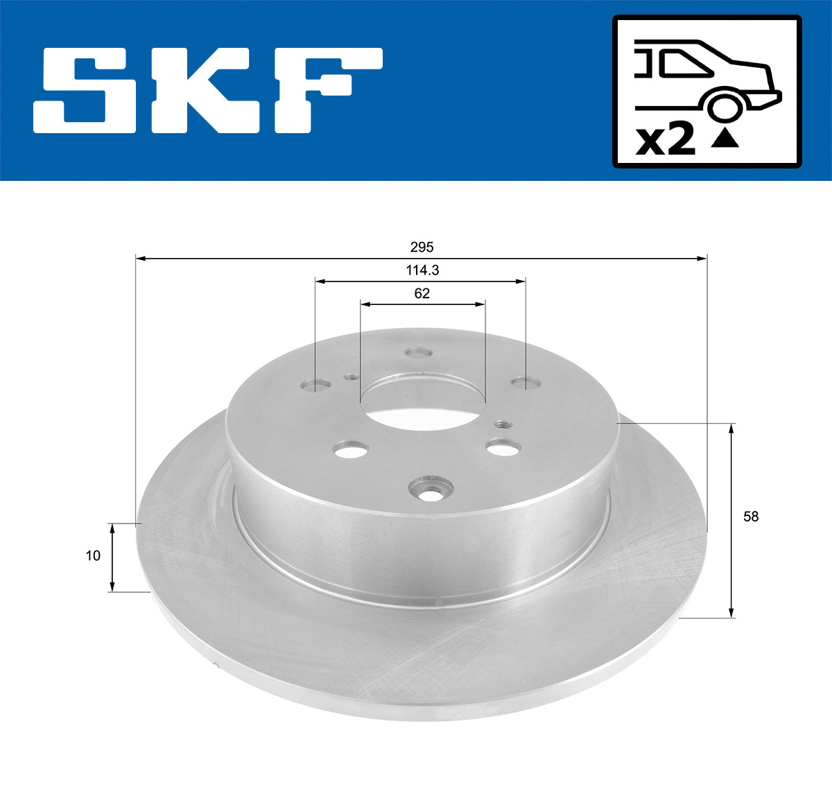 SKF Remschijf VKBD 90380 S2