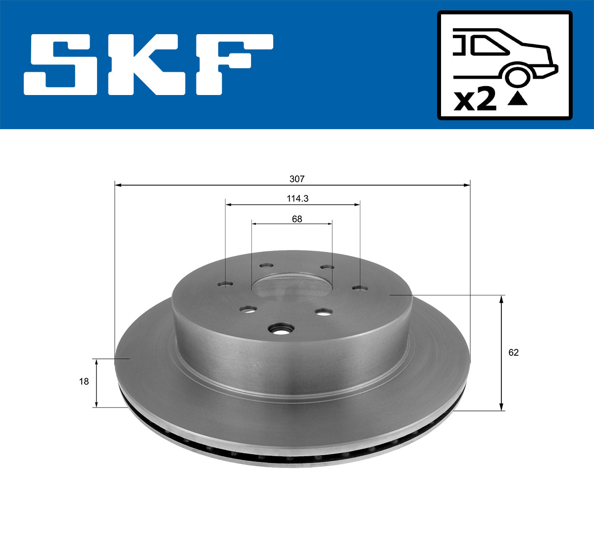 SKF Remschijf VKBD 90426 V2