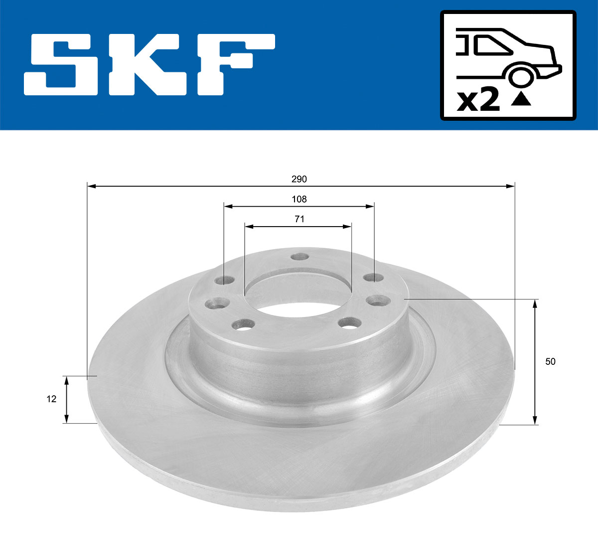 SKF Remschijf VKBD 90431 S2