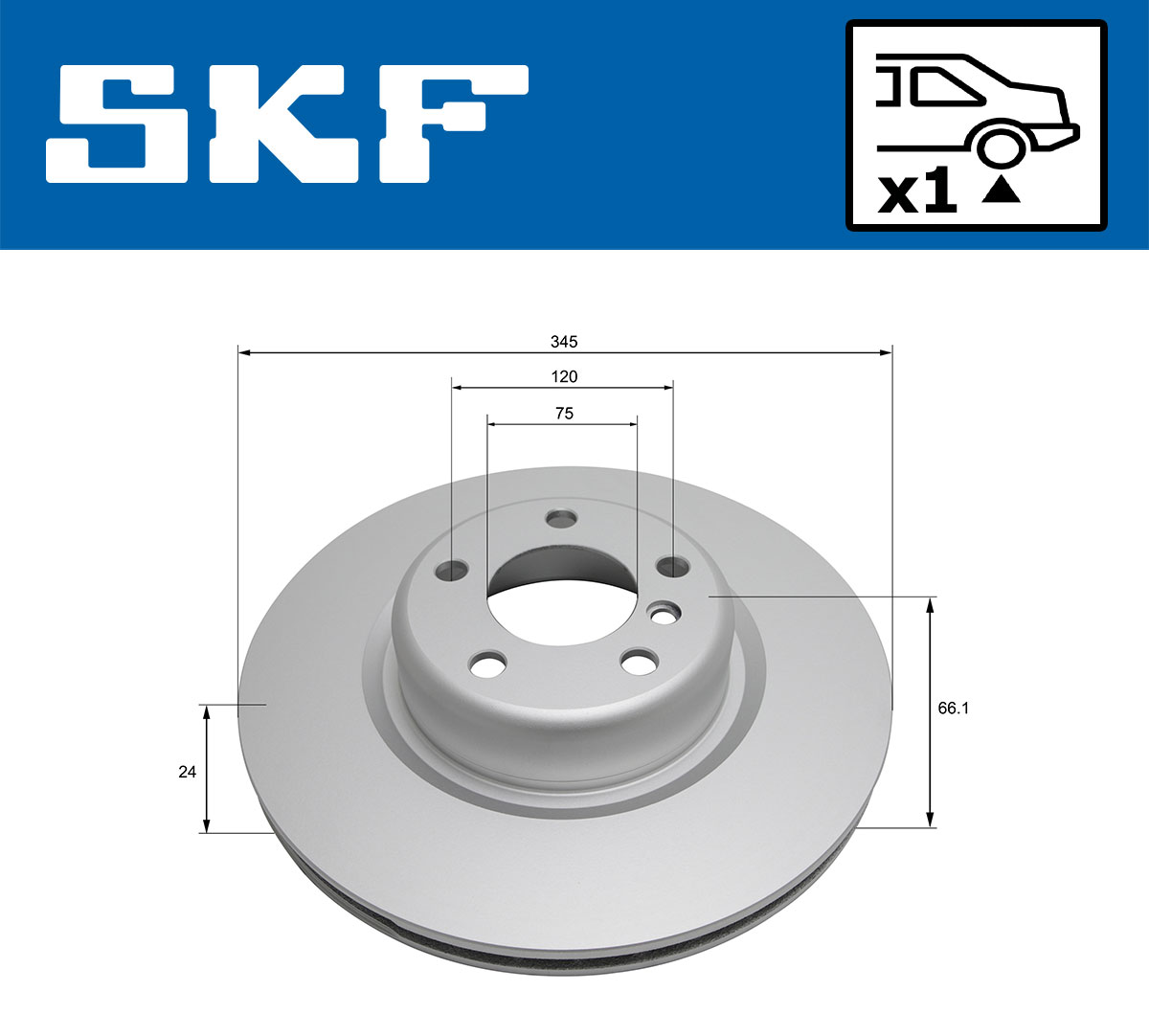 SKF Remschijf VKBD 90446 V1