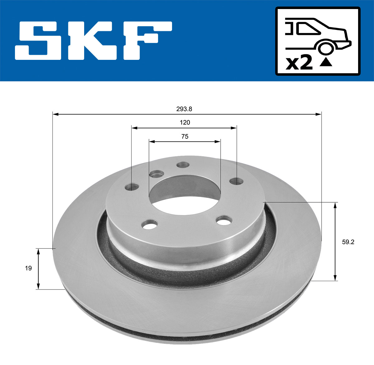 SKF Remschijf VKBD 90447 V2