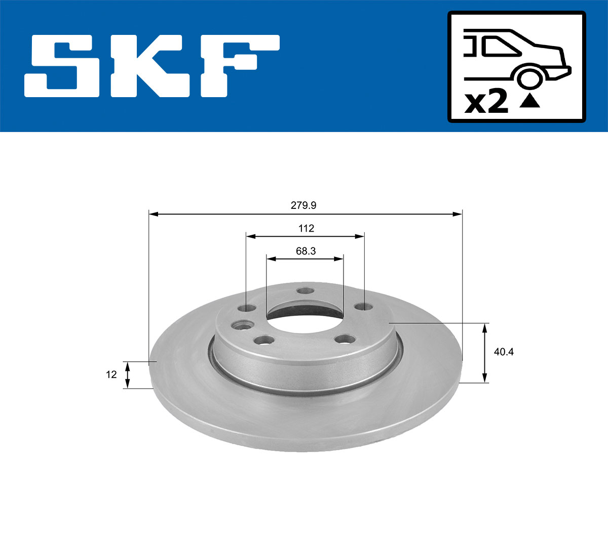 SKF Remschijf VKBD 90503 S2